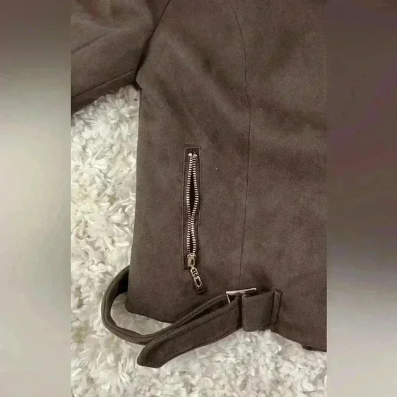 Romeo & Juliet couture faux suede chestnut women’s jacket. - Picture 6 of 16